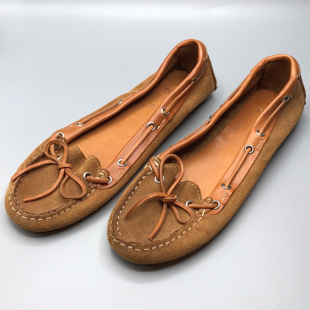 Suede and leather moccasins from Paris, France